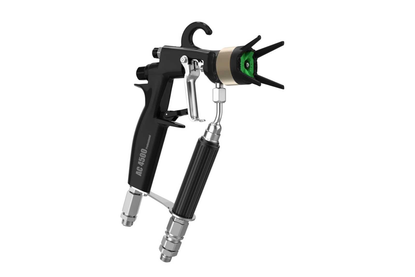Pistola Aircoat AC4500 cabezal de aire Verde y soporte de boquilla