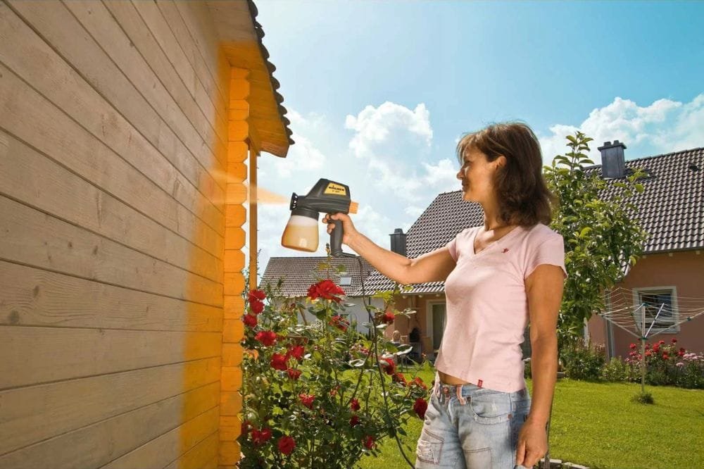 pistola eléctrica para pintar paredes y techos 