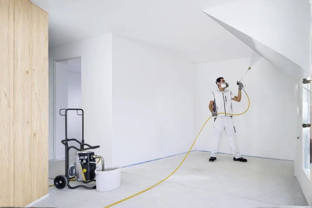 pistola para pintar techos