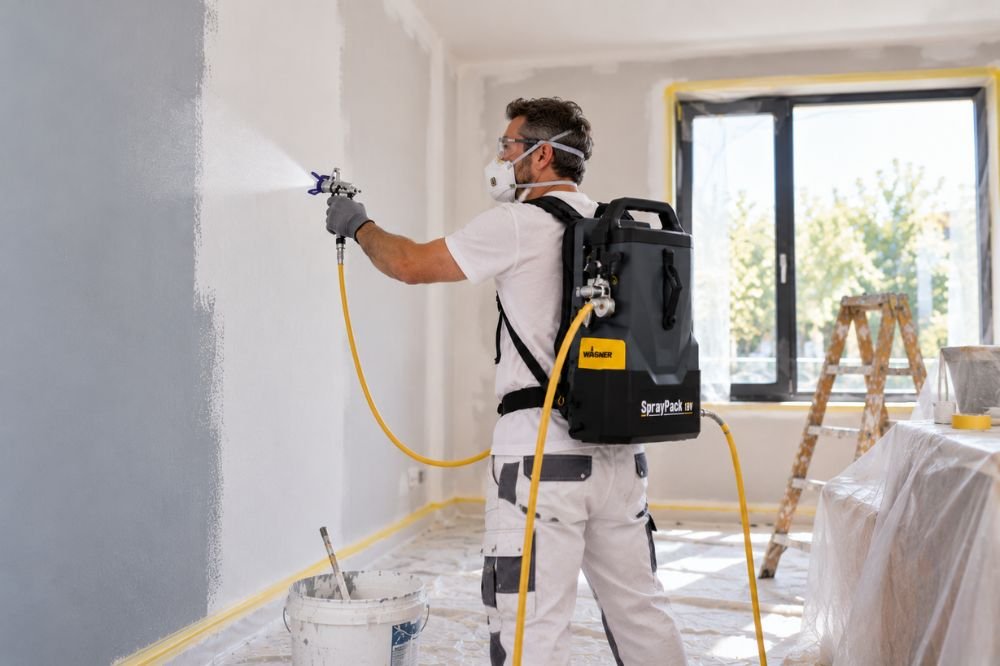 Pistola de pintura a batería